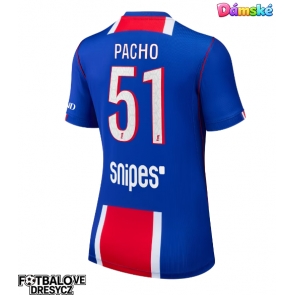 Paris Saint-Germain Willian Pacho #51 Dámské Domácí Dres 2026-27 Krátký Rukáv